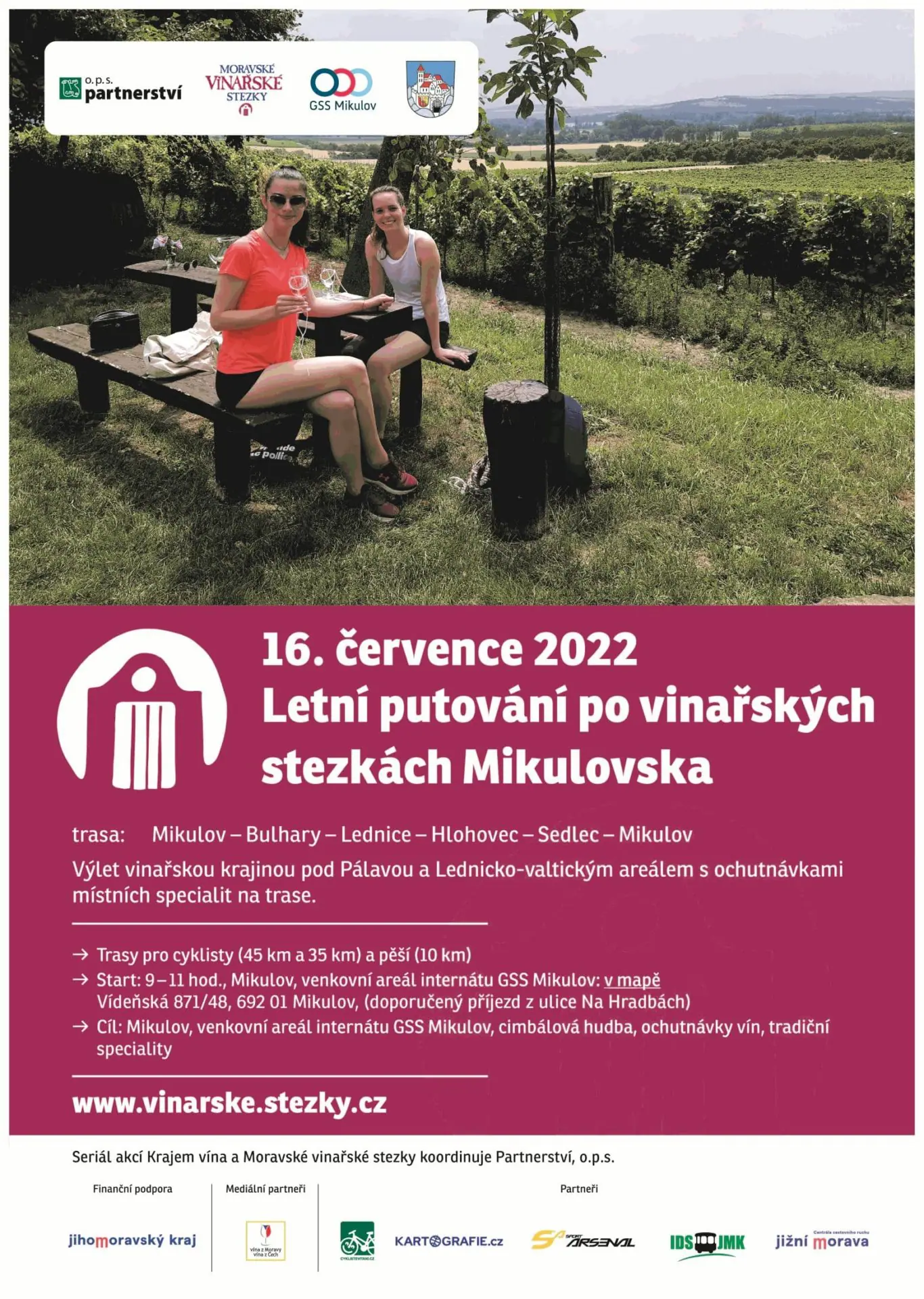 Krajem vína - Letní putování po vinařských stezkách Mikulovska
